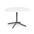 Poppin Touchpoint Table 42" Round - White Top Charcoal Base