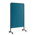 Poppin Goal Fabric Pinboard, 39x67", Black + Teal