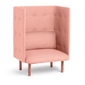 Poppin QT Privacy Lounge Chair - Blush