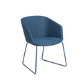 Poppin Pitch Sled Chair, Blue 2019