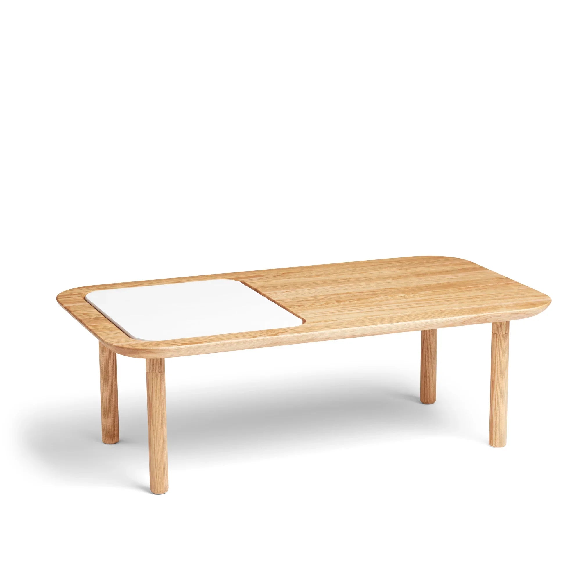 Poppin Take Note Coffee Table, Natural Ash
