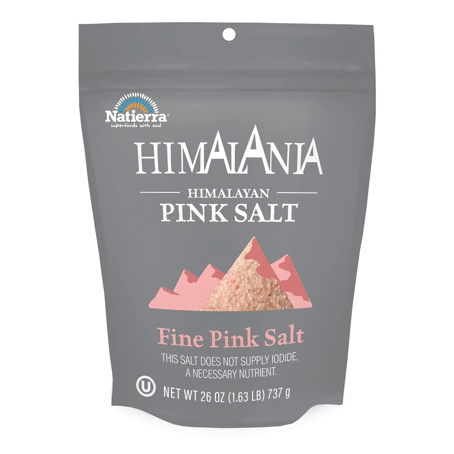 Natierra Himalania® Fine Himalayan Pink Salt – 26 oz (737g)