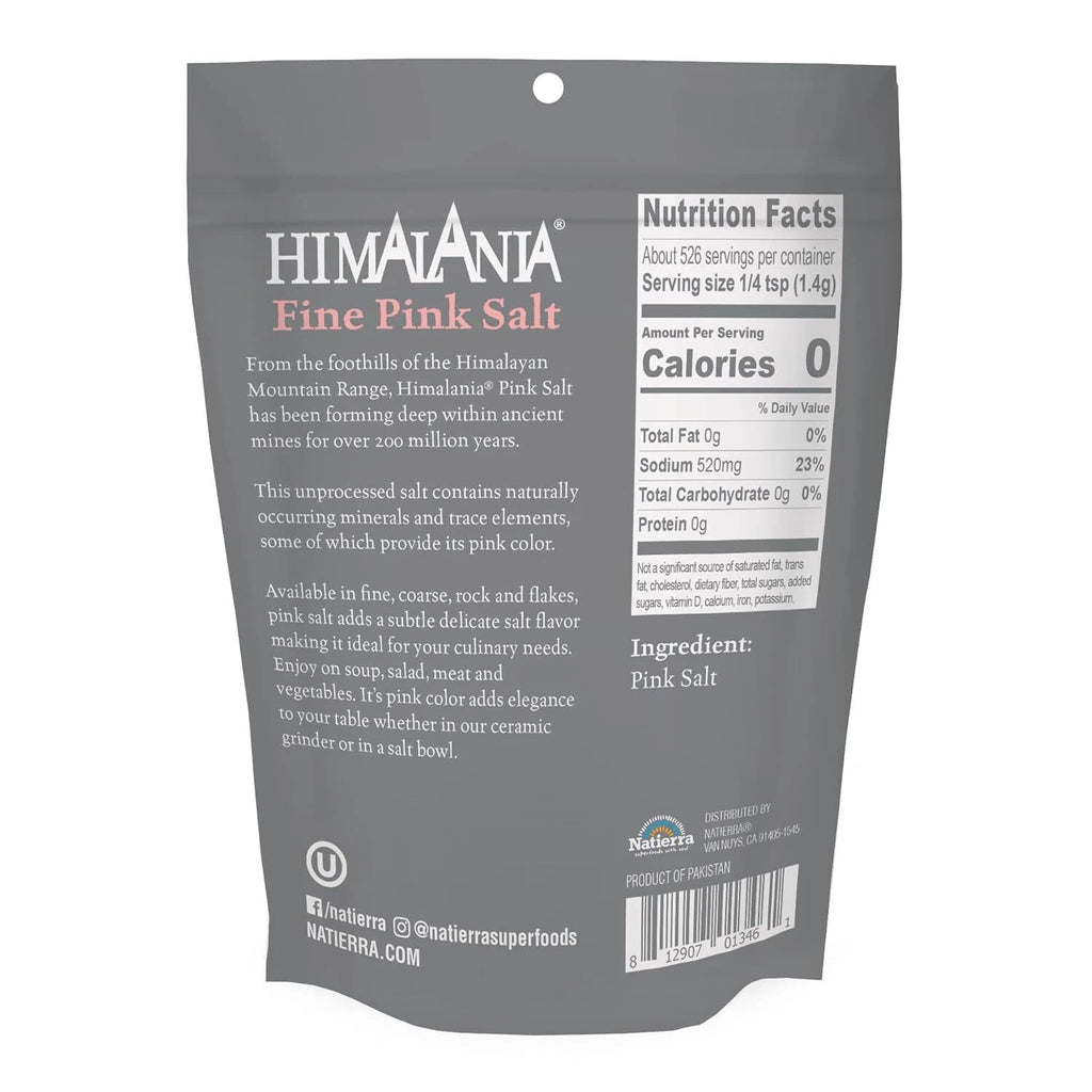 Natierra Himalania® Fine Himalayan Pink Salt – 26 oz (737g)