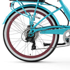 sixthreezero Simple Step-Thru 500W Electric Bike - Navy (Pre-Assembled)