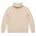 Zara Man Men's Beige Drawstring High Neck Knit Sweater XL
