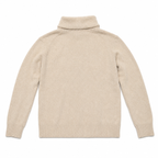 Zara Man Men's Beige Drawstring High Neck Knit Sweater XL