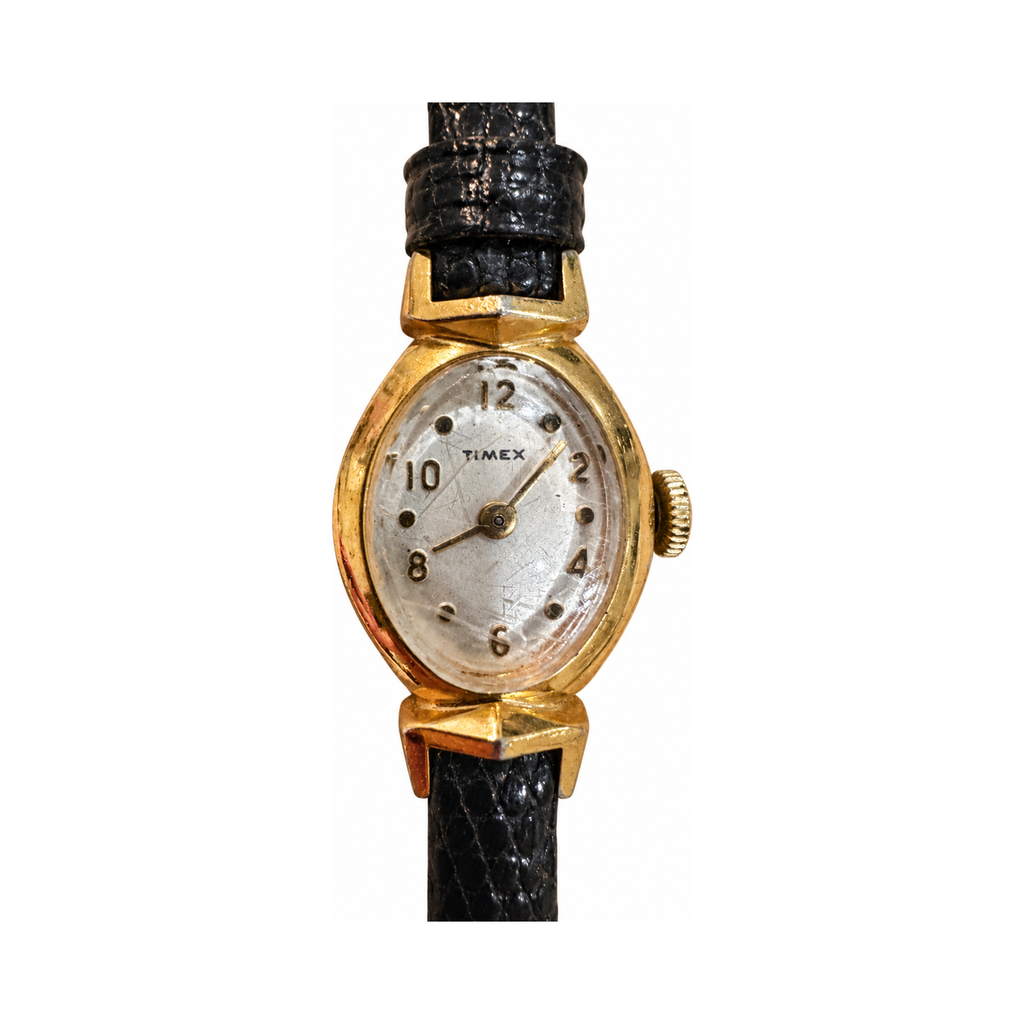 Vintage Timex Classic Gold-Tone Ladies Quartz Watch
