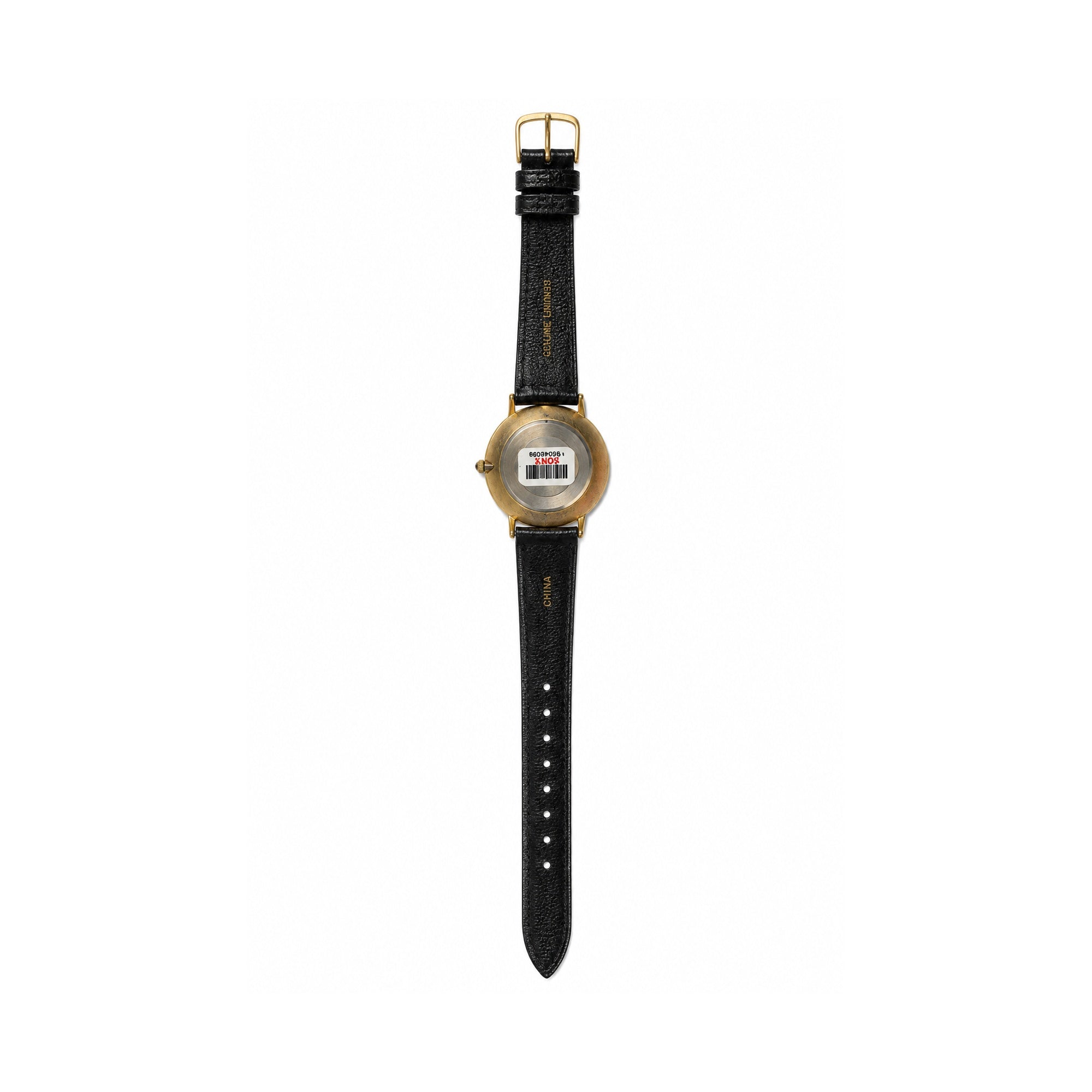 Quartz Swiss Hong Kong Parts Assembled Black Dial Watch - Requires a Battery