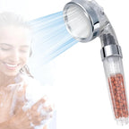 Aqua Guard High Pressure Filtered Shower Head with Mineral Stones